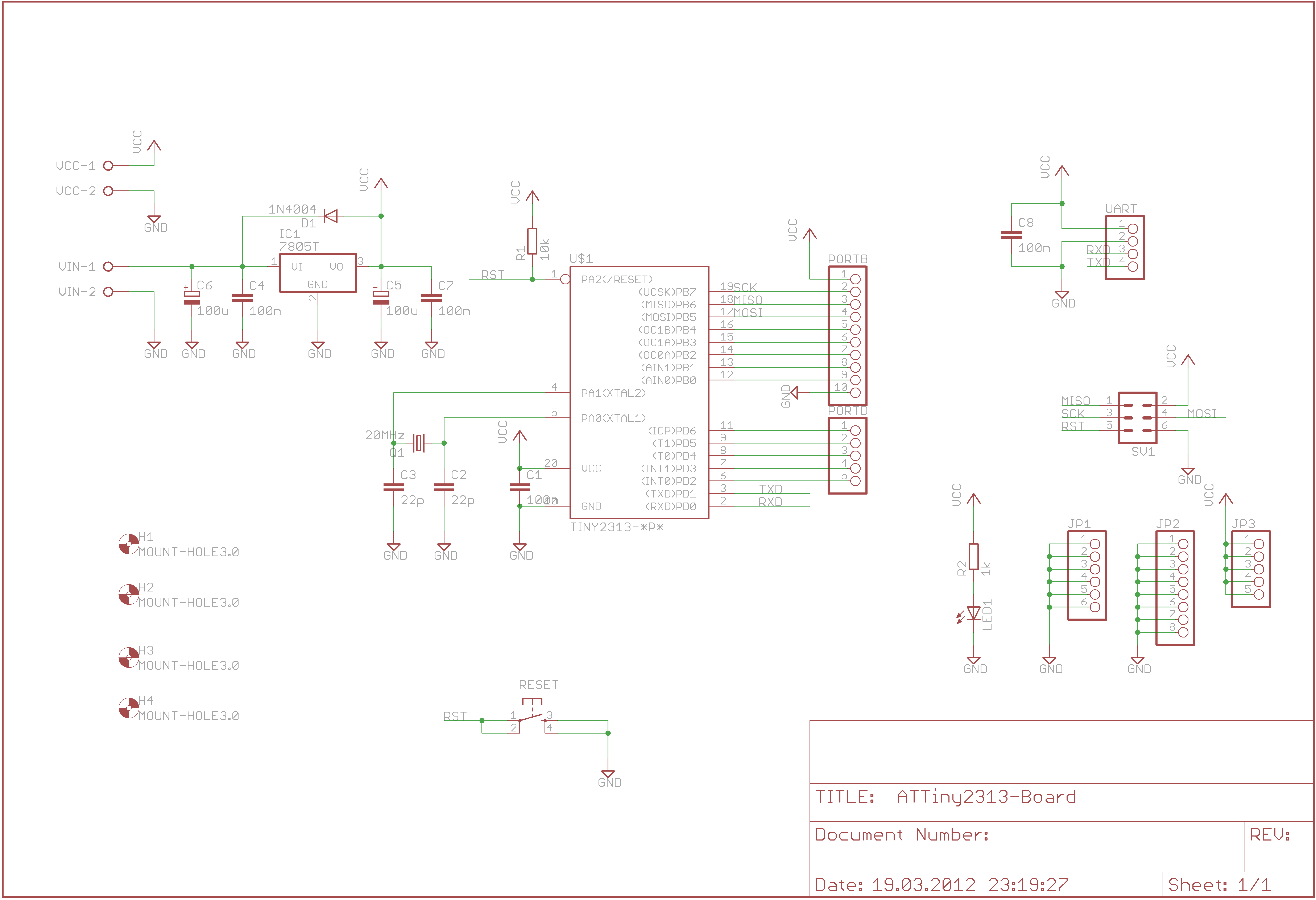ATTiny2313 schematic