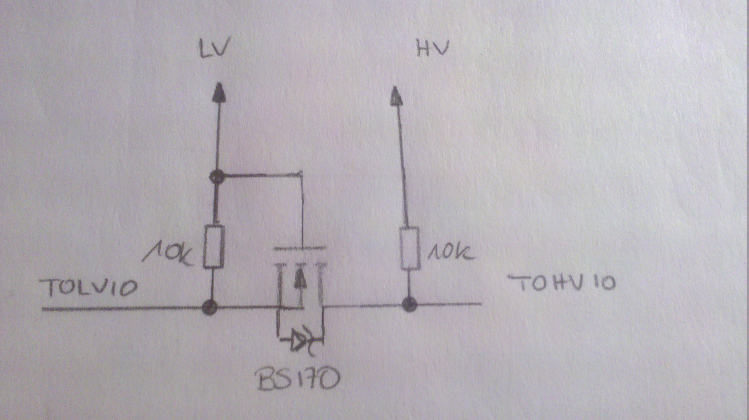 bidirektionaler Levelshifter für TWI